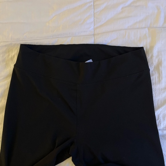 Black Leggings No Pockets, Polyester, L/XL - Picture 2 of 7